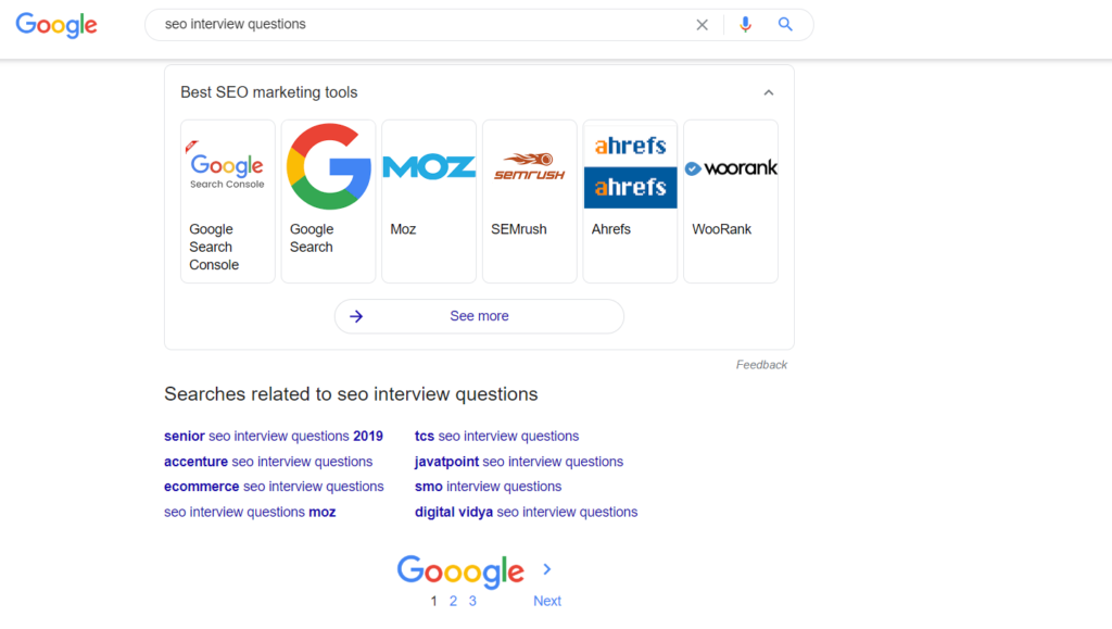 google keyword research