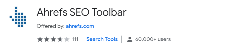 ahrefs seo toolbar chrome extension