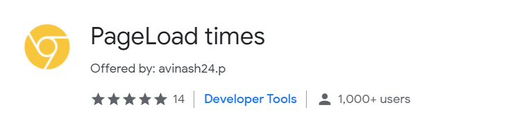 page load times chrome extension for seo