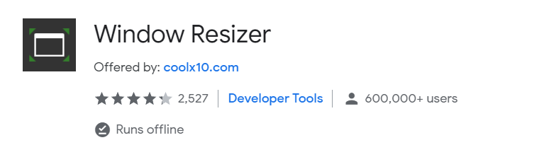 window resizer chrome extension seo